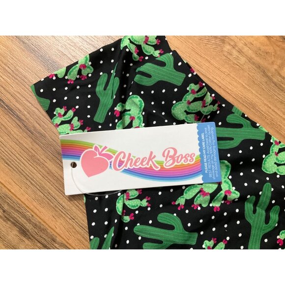 NWT Cheek Boss Green Black Cactus  Cheekie   Size: Large - Picture 3 of 5